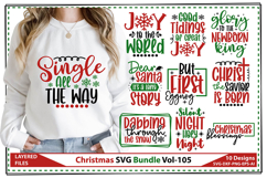 Christmas Svg Bundle, Santa Svg, Holidays Svg, Winter Svg Product Image 1