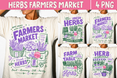 Herbs Farmers Market PNG, Preppy Garden Herb Lover Summer Product Image 1