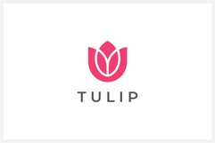 Tulip flower logo design vector template Product Image 1