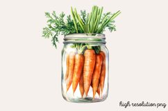 Carrot Watercolor Clipart PNG Product Image 1