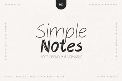 Simple Notes Soft Handwritten Font Product Image 1