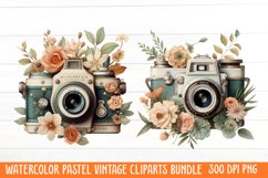 Watercolor Pastel Vintage Clipart Product Image 1