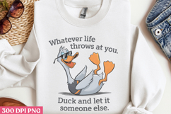 Whatever Life Throws PNG, Funny Animal Sublimation PNG Product Image 2