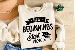 New Beginnings start now svg | Graduation Svg | Shirt Svg Product Image 1