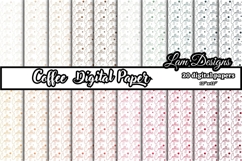 coffee digital papers, Coffee pattern, Coffee background Product Image 1