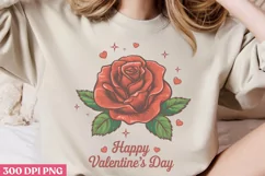 Happy valentine's day PNG, Pop Art Valentine Day Clipart PNG Product Image 2
