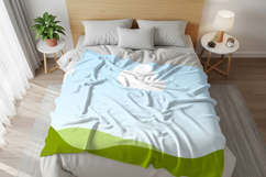 Bedroom blanket fabric mockup Product Image 2