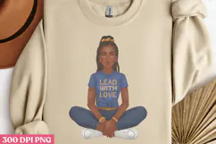 Empowering Black Girl Clipart PNG Product Image 2