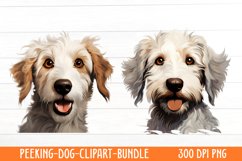 Peeking Dog Collection Clipart Product Image 1