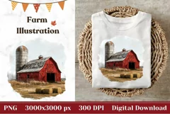 Watercolor Pumpkins Illustration, Farm House Illustration Product Image 1
