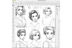 53 Procreate Elegant Classic Stamp Brushes Product Image 8