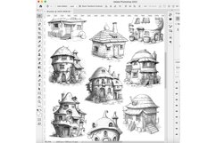 55 Procreate Hobbit Houses Stamp Brushes Product Image 8