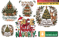 Christmas sublimation,4 Christmas clipart,Christmas png Product Image 1