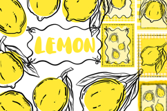 Dolce Vita Lemon Clipart Hand Drawn Italian Summer Product Image 1