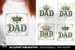 Royal Crown Dad Clipart Sublimation PNG Product Image 1