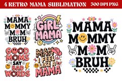 Retro Mama Sublimation png Product Image 1