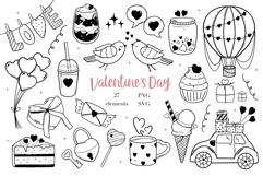 Valentine’s Day Romantic Line Art Product Image 1