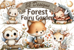 Forest Fairy Garden Creatures PNG, Whimsical Woodland Art Product Image 1