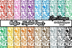 coffee digital papers, Coffee pattern, Coffee background Product Image 1