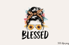 BLESSED PNG, Sunflower Mom Life Sublimation PNG Product Image 2