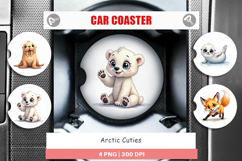 Arctic Cuties Car Coaster Product Image 1