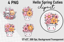 Hello spring cuties clipart Product Image 1