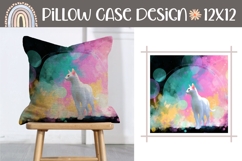Abstract Pillow Case Design, Cosmic Pillow Template Product Image 1