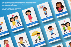 Educational Flashcards - Emotions Language Learning Product Image 2