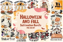 Halloween &amp; Fall PNG Bundle 11 Product Image 1