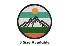 Mountain Adventure Patch Embroidery Design Product Image 1