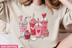 Valentine Drinks &amp; Desserts PNG, Cozy Valentine Sublimation Product Image 2