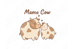 Mama Cow PNG, Cow Mom Png Design, Cute Cow and Calf Design Product Image 7