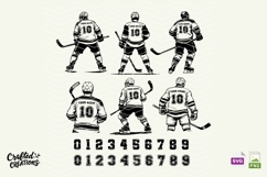 Personalized Hockey Player SVG, Hockey Svg, Hockey Dad Svg Product Image 1