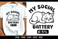 Funny quotes with cat SVG, sarcastic SVG T shirt designs Product Image 1