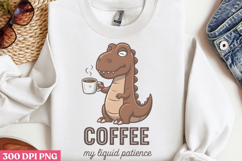 Coffee, my liquid patience PNG, Funny Coffee Animals Sublima Product Image 2