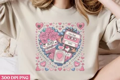 Xoxo love ,Valentines Day Sublimation PNG Product Image 2