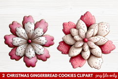 Christmas Gingerbread Cookies Clipart | Cute Holiday Cookie Product Image 1