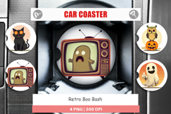 Car Coaster Retro Boo Bash Product Image 1