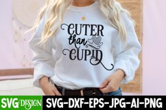 Cuter Than Cupid SVG Cut File,Valentine&#039;s Day SVG Cut File Product Image 1