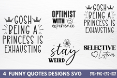 Funny Quotes Designs SVG Product Image 1