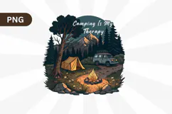 Camping Mode Png ,Camping Life Png Sublimation Design Product Image 1