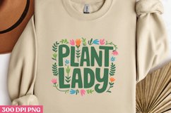 Plant lady PNG, Gardening Sublimation PNG Product Image 2
