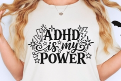 Adhd Is My Power Svg, Mental Health Svg, Adhd Mom Svg. Product Image 2