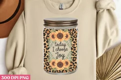 Today I Choose Joy PNG, Sunflower Quote Collection Clipar Product Image 2