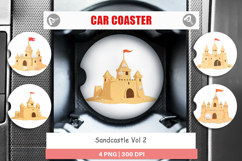 Car Coaster Sandcastle Product Image 1