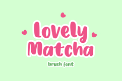 Lovely Matcha Font Product Image 1