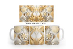 3D Geometric Mug Wrap | Sublimation Coffee Cup Product Image 3