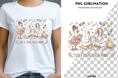 Just a String Cheese Mama PNG | Funny Mom Goose Product Image 1
