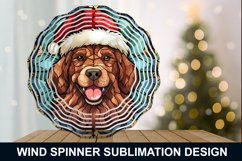 Christmas Stained Glass Wind Spinner - Dog Wind Spinner Product Image 2