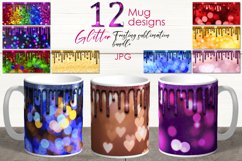 Bokeh Mug with glitter frosting| Sublimation design Bundle Product Image 1